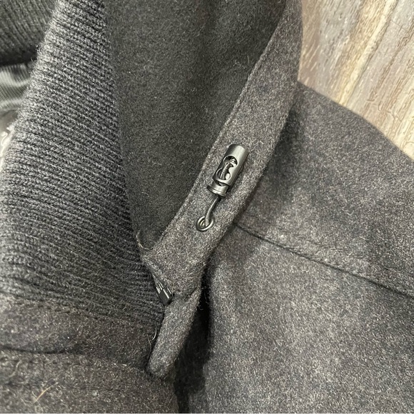 Express men’s military wool jacket with hood size Large - Picture 11 of 12